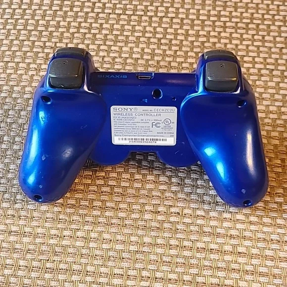 GENUINE OEM SONY PLAYSTATION 3 PS3 SIXAXIS DUALSHOCK 3 BLUE WIRELESS CONTROLLER